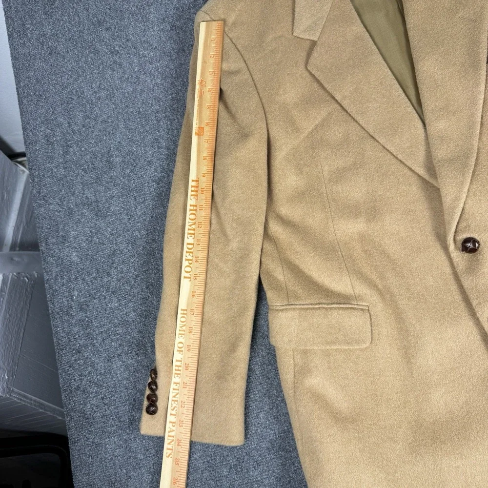 Vintage 100% Camel Hair Blazer Sport Coat Mens Size XL Gentleman Tailors Row 80s